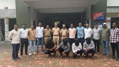 The accused have been identified as Ramakant alias Babalu Rajendra Jogdand (30), resident of Wakad; Sammer alias Babalu Nazir Sheikh (33), resident of Kalewadi; Mayur Babasaheb Sarode (33), resident of Poonawale; and Karan Sadafal Chavan (24), resident of Poonawale. All accused are remanded to police custody till July 11. (HT PHOTO) The accused have been identified as Ramakant alias Babalu Rajendra Jogdand (30), resident of Wakad; Sammer alias Babalu Nazir Sheikh (33), resident of Kalewadi; Mayur Babasaheb Sarode (33), resident of Poonawale; and Karan Sadafal Chavan (24), resident of Poonawale. All accused are remanded to police custody till July 11. (HT PHOTO)