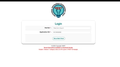 NEST 2023 exam result out on nestexam.in NEST 2023 exam result out on nestexam.in