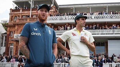 Ben Stokes and Pat Cummins shared contrasting views on Jonny Bairstow's dismissal. (Getty) Ben Stokes and Pat Cummins shared contrasting views on Jonny Bairstow's dismissal. (Getty)