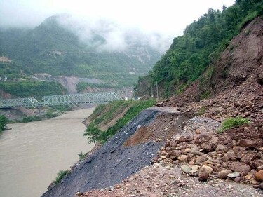 The SYL Canal off-takes from Sutlej River downstream of Nangal Dam, near Bilaspur town of Himachal Pradesh that shares a border with Punjab, flows southwards and merges into river Yamuna in Karnal, Haryana. (PTI) The SYL Canal off-takes from Sutlej River downstream of Nangal Dam, near Bilaspur town of Himachal Pradesh that shares a border with Punjab, flows southwards and merges into river Yamuna in Karnal, Haryana. (PTI)