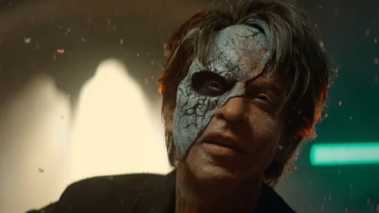 Shah Rukh Khan in an as Jawan. Shah Rukh Khan in an as Jawan.