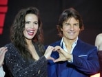 Hayley Atwell and Tom Cruise pose for photo during the red carpet event for the movie "Mission: Impossible - Dead Reckoning Part One" in Seoul, South Korea, Thursday, June 29, 2023. The film is to be released in the country on July 12. (AP Photo/Lee Jin-man) Hayley Atwell and Tom Cruise pose for photo during the red carpet event for the movie "Mission: Impossible - Dead Reckoning Part One" in Seoul, South Korea, Thursday, June 29, 2023. The film is to be released in the country on July 12. (AP Photo/Lee Jin-man)