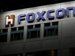 FILE PHOTO: The logo of Foxconn is seen outside the company's building in Taipei, Taiwan, (REUTERS)