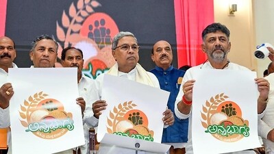 Karnataka CM Siddaramaiah released the direct benefit transfers (DBTs) to beneficiaries as part of the ‘Anna Bhagya’ scheme on Monday. (ANI) Karnataka CM Siddaramaiah released the direct benefit transfers (DBTs) to beneficiaries as part of the ‘Anna Bhagya’ scheme on Monday. (ANI)