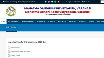 MGKVP entrance exam 2023: Admit card released for UG and PG exams at mgkvp.ac.in MGKVP entrance exam 2023: Admit card released for UG and PG exams at mgkvp.ac.in
