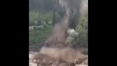 Rain fury in Himachal (Twitter) Rain fury in Himachal (Twitter)