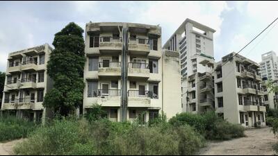 The EWS category homes were constructed in 2010 but they have not been allotted to anyone, because of multiple issues pertaining to eligibility of beneficiaries. They have remained vacant for the past decade, said officials. (Parveen Kumar/HT Photo) The EWS category homes were constructed in 2010 but they have not been allotted to anyone, because of multiple issues pertaining to eligibility of beneficiaries. They have remained vacant for the past decade, said officials. (Parveen Kumar/HT Photo)