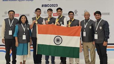 There were 293 students from 76 countries in this year’s IBO. After India, Singapore was the only other country to secure four gold medals. (HT Photo)