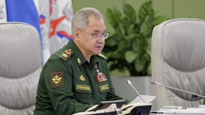 Russian Defence Minister Sergei Shoigu. (via Reuters)