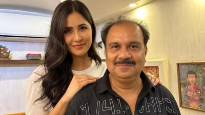 Katrina Kaif with her personal assistant Ashok Sharma. Katrina Kaif with her personal assistant Ashok Sharma.