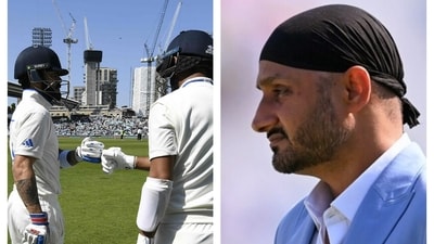 Virat Kohli, Cheteshwar Pujara and Harbhajan Singh Virat Kohli, Cheteshwar Pujara and Harbhajan Singh