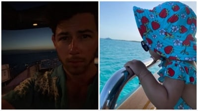 Nick Jonas and Malti Marie during their vacation with Priyanka Chopra. Nick Jonas and Malti Marie during their vacation with Priyanka Chopra.