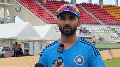 Ajinkya Rahane addresses the press ahead of India vs West Indies Test series (BCCI) Ajinkya Rahane addresses the press ahead of India vs West Indies Test series (BCCI)