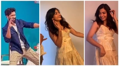 Rashmika Mandanna did Vicky Kaushal's dance steps to Gaddiyan Uchiyan Rakhiyan. Rashmika Mandanna did Vicky Kaushal's dance steps to Gaddiyan Uchiyan Rakhiyan.