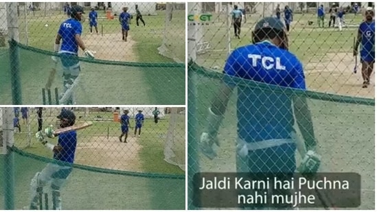 Babar Azam was seen at his animated best throughout the 1 minute 28 seconds long video. (Screengrab)