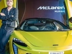 Abhishek Agarwal with his McLaren Artura supercar (Image courtesy: Viral Bhayani)