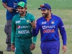 Babar Azam (L) and Rohit Sharma will renew the rivalry in the Asia Cup in August Babar Azam (L) and Rohit Sharma will renew the rivalry in the Asia Cup in August