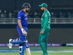 India captain Rohit Sharma and Pakistan skipper Babar Azam India captain Rohit Sharma and Pakistan skipper Babar Azam