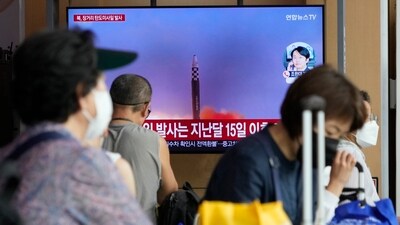 North Korea launched a ballistic missile toward its eastern waters Wednesday. (AP) North Korea launched a ballistic missile toward its eastern waters Wednesday. (AP)