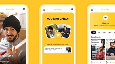 Bumble's 'Compliments' feature (Image courtesy: Bumble) Bumble's 'Compliments' feature (Image courtesy: Bumble)