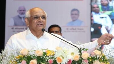 Gujarat chief minister Bhupendra Patel. (Twitter Photo) Gujarat chief minister Bhupendra Patel. (Twitter Photo)