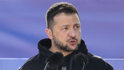 Mr Zelensky is unhappy but appears conciliatory. How Vladimir Putin reacts to this new NATO move will be the one to watch. (AFP) Mr Zelensky is unhappy but appears conciliatory. How Vladimir Putin reacts to this new NATO move will be the one to watch. (AFP)