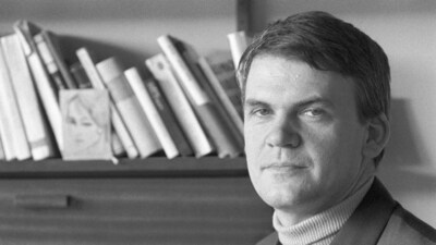 Czech-born writer Milan Kundera looks on in this file photo taken in May 1968. Milan Kundera, whose dissident writings in communist Czechoslovakia transformed him into an exiled satirist of totalitarianism, has died in Paris at the age of 94, Czech media said Wednesday. (AP file) Czech-born writer Milan Kundera looks on in this file photo taken in May 1968. Milan Kundera, whose dissident writings in communist Czechoslovakia transformed him into an exiled satirist of totalitarianism, has died in Paris at the age of 94, Czech media said Wednesday. (AP file)