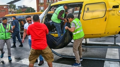 All six people aboard a tourist helicopter in Nepal were killed when it crashed soon after take-off in the Everest region on July 11, aviation authorities said. (AFP) All six people aboard a tourist helicopter in Nepal were killed when it crashed soon after take-off in the Everest region on July 11, aviation authorities said. (AFP)