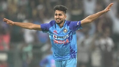Umran Malik during a T20I against Sri Lanka in January 2023 (PTI) Umran Malik during a T20I against Sri Lanka in January 2023 (PTI)