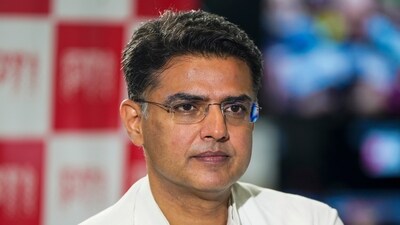 New Delhi: Congress leader Sachin Pilot reacts during an interview with PTI, in New Delhi, Saturday, July 8, 2023. (PTI)