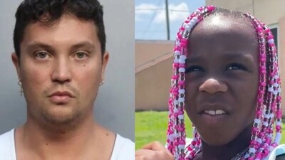 Leonardo Venegas (L) attempted to abduct Ah’lyric (Miami-Dade Corrections and Rehabilitation, NBC News screenshot)