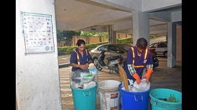 The theme of the Swachh Survekshan 2023 survey is ‘Waste to Wealth,’ and a detailed toolkit about the same has been announced by the state government (HT PHOTO) The theme of the Swachh Survekshan 2023 survey is ‘Waste to Wealth,’ and a detailed toolkit about the same has been announced by the state government (HT PHOTO)