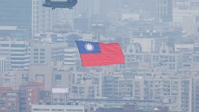 Of these, 55 planes and navy ships crossed the midline of the Taiwan Strait, an unofficial boundary that had been considered a buffer between the island and mainland. (File) Of these, 55 planes and navy ships crossed the midline of the Taiwan Strait, an unofficial boundary that had been considered a buffer between the island and mainland. (File)