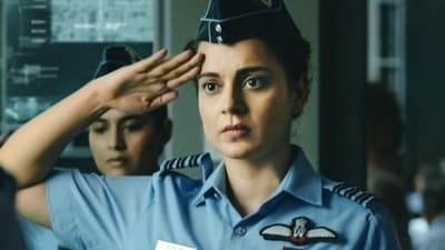 Kangana Ranaut in new stills from Tejas. Kangana Ranaut in new stills from Tejas.