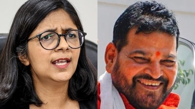 DCW Chairperson Swati Maliwal and BJP MP Brij Bhushan Sharan Singh. (File) DCW Chairperson Swati Maliwal and BJP MP Brij Bhushan Sharan Singh. (File)
