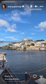 Ananya Panday also shared pictures from Portugal. Ananya Panday also shared pictures from Portugal.