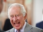 Britain's King Charles III reacts during a visit to the Barbara Hepworth Museum and Sculpture Garden in St Ives, Cornwall, England, Thursday July 13, 2023. Britain's King Charles III reacts during a visit to the Barbara Hepworth Museum and Sculpture Garden in St Ives, Cornwall, England, Thursday July 13, 2023.