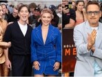 Cillian Murphy, Emily Blunt, Florence Pugh, and Robert Downey Jr at Oppenheimer London Premiere. Cillian Murphy, Emily Blunt, Florence Pugh, and Robert Downey Jr at Oppenheimer London Premiere.