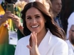 FILE - Meghan Markle, Duchess of Sussex, arrives at the Invictus Games venue in The Hague, Netherlands, Friday, April 15, 2022.  Meghan will be in New York Tuesday, May 16, 2023, along with Black Voters Matter co-founder LaTosha Brown, to receive the Ms. Foundation’s Women of Vision Award, as the nation’s oldest women’s foundation marks its 50th anniversary. 