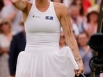 Wimbledon - Czech Republic’s Marketa Vondrousova celebrates winning her semi-final match against Ukraine’s Elina Svitolina