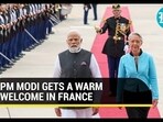 PM MODI GETS A WARM WELCOME IN FRANCE PM MODI GETS A WARM WELCOME IN FRANCE