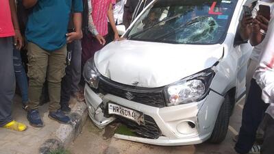 7-year-old girl on way to school crushed to death by car in Gurugram 7-year-old girl on way to school crushed to death by car in Gurugram