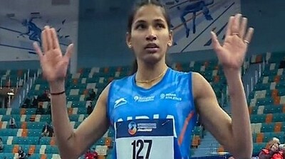 Jyothi Yarraji won a gold medal in the women's 100 m hurdles. (SAI Media ) Jyothi Yarraji won a gold medal in the women's 100 m hurdles. (SAI Media )