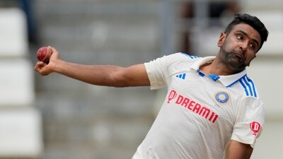 India's Ravichandran Ashwin bowls against West Indies on day one of the first Test (AP) India's Ravichandran Ashwin bowls against West Indies on day one of the first Test (AP)