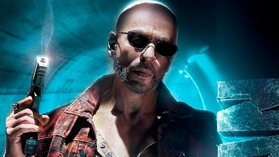 Shah Rukh Khan in Jawan's new poster. Shah Rukh Khan in Jawan's new poster.