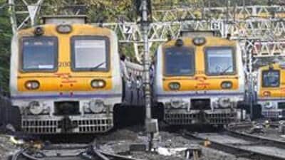 Local trains on the Western Railway line. (HT File Photo)