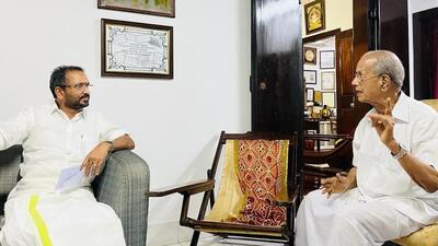 Sreedharan, who played a key role in the Delhi Metro and Konkan Railway projects, said he could offer his guidance but could not oversee execution of the project (Twitter/surendranbjp) Sreedharan, who played a key role in the Delhi Metro and Konkan Railway projects, said he could offer his guidance but could not oversee execution of the project (Twitter/surendranbjp)