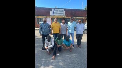 The accused in custody of Panchkula police. (HT Photo) The accused in custody of Panchkula police. (HT Photo)