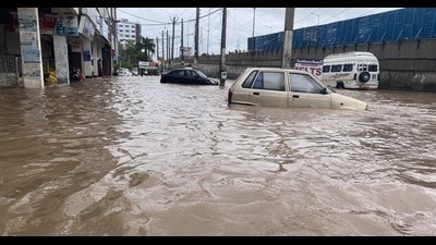 The common cause of the damage is the heavy flow of water over the road washing away the berms and brick edging. (File Photo) The common cause of the damage is the heavy flow of water over the road washing away the berms and brick edging. (File Photo)