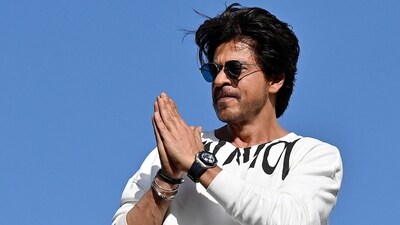 Shah Rukh Khan greets fans at his residence Mannat in Mumbai on June 10, 2023. (File Photo: AFP) Shah Rukh Khan greets fans at his residence Mannat in Mumbai on June 10, 2023. (File Photo: AFP)